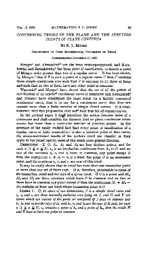 Concerning Triods in the Plane and the Junction Points of Plane Continua