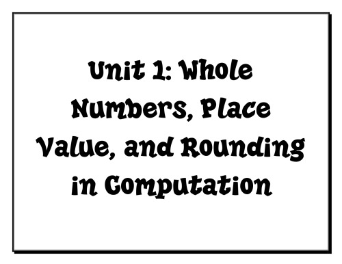 4th Grade Common Core Math Essential Questions