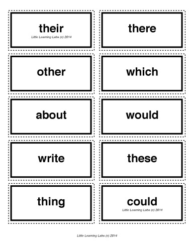 5-letter vocabulary spelling sight words cards for prek primary kindergarten