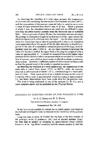 Doublets of Stripped Atoms of the Potassium Type