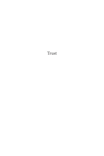 Trust : Comparative Perspectives.