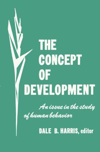 Concept of Development  An Issue in the Study of Human Behavior