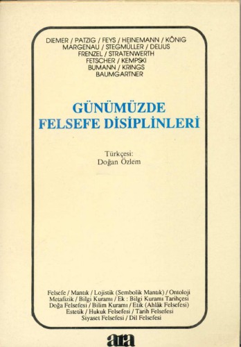 Günümüzde Felsefe Disiplinleri