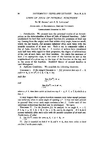 Lines Of Julia Of Integral Functions