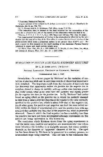 Mobilities of Ions in Acetylene Hydrogen Mixtures