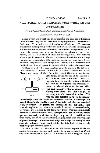 Note on Electrically Exploded Wires in High Vacuum