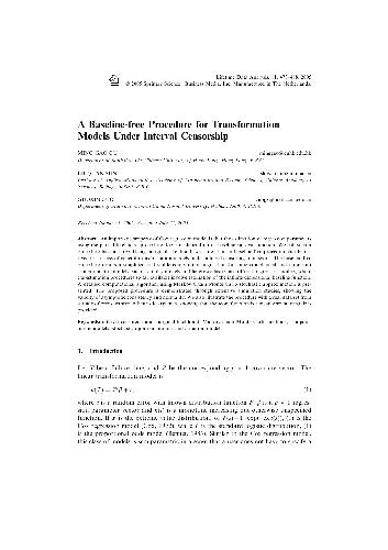 Procedure for Transformation Models Under Interval Censorship