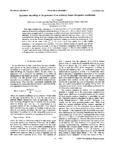 Quantum Tunneling in the Presence of an Arbitrary Linear Dissipation Mechanism