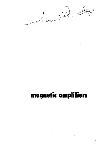 Magnetic Amplifiers