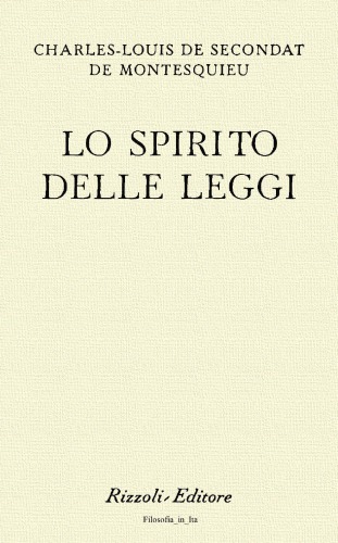 Lo spirito delle leggi