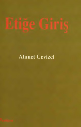 Etiğe Giriş