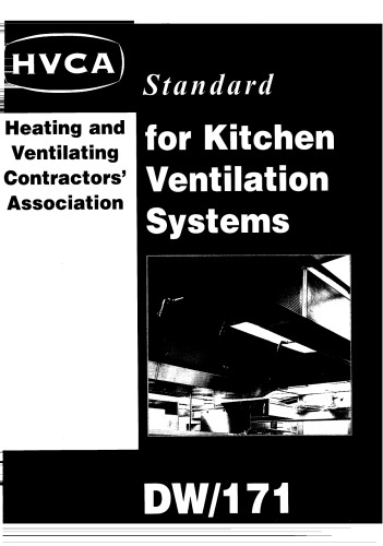 DW 171 Standard for Kitchen Ventilation Systems.