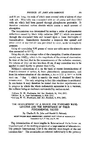 The Development of a Source for Standard Wavelengths and the Importance of their Fundamental Values