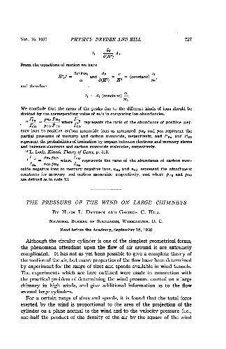 the pressure of the wind on large chimneys