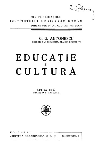 Educatie si cultura