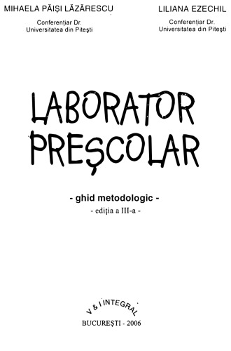 Mihaela Lazarescu- Laborator prescolar