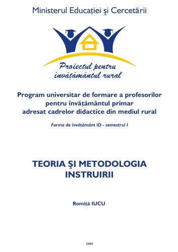 Romita Iucu - Teoria instruirii - CREDIS 2005 Curs Inv Rural