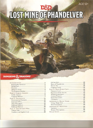 Dugeons & Dragons: Starter Set: Lost Mine Of Phandelver