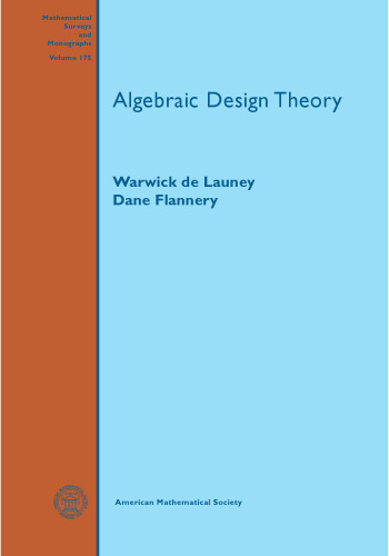 Algebraic design theory