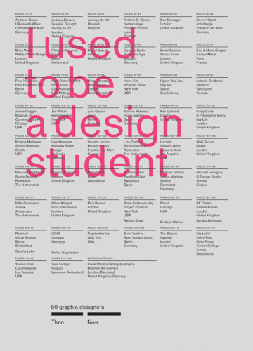 I used to be a design student : 50 graphic designers then and now