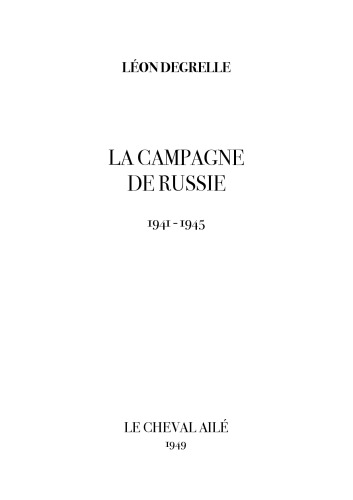 La campagne de Russie