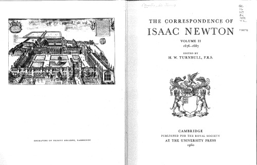 The Correspondence of Isaac Newton