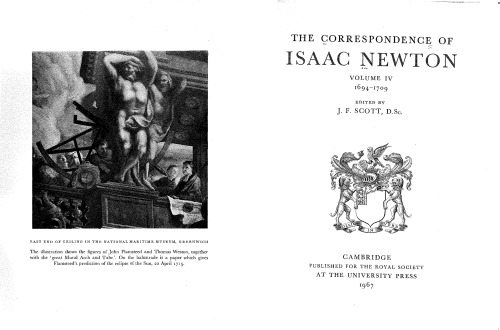 The Correspondence of Isaac Newton