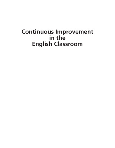 Continuous Improvement in the English Classroom