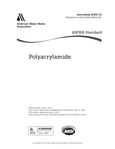 AWWA B453-13 Polyacrylamide