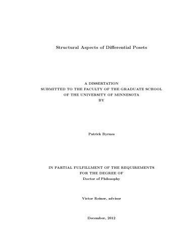 Structural Aspects of Differential Posets