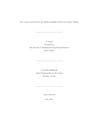 New connections between the Abelian Sandpile Model and Domino Tilings [PhD thesis]