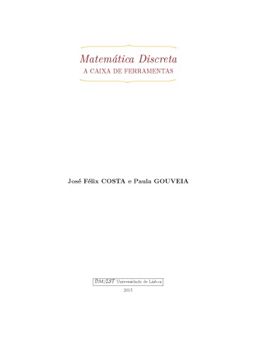 Matemática Discreta A CAIXA DE FERRAMENTAS