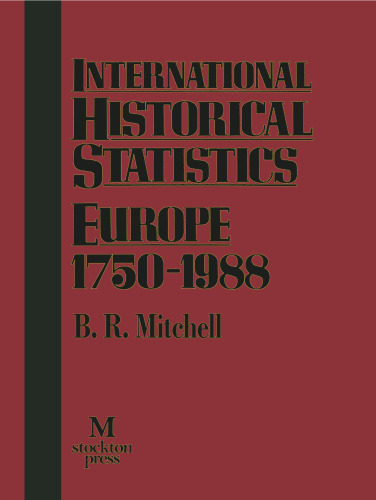 International Historical Statistics Europe 1750–1988