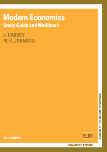 Modern Economics: Study Guide and Workbook