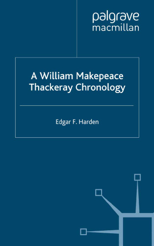 A William Makepeace Thackeray Chronology