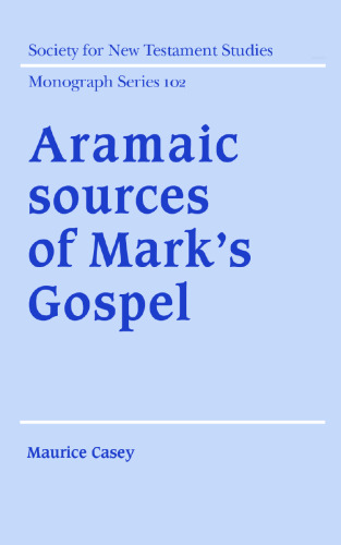 Aramaic sources of Mark's Gospel