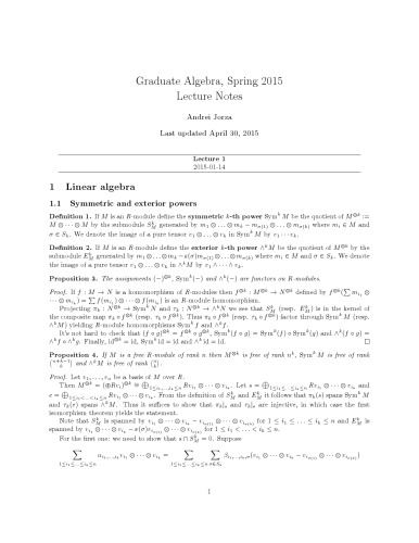 Basic Algebra 2: Graduate Algebra [Lecture notes]