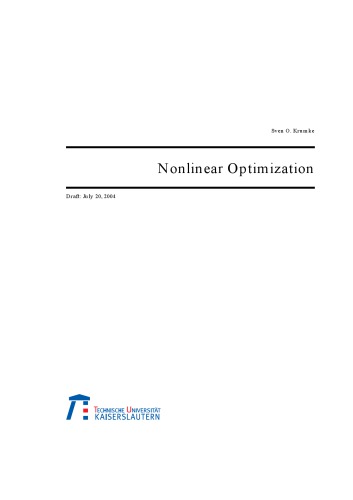 Nonlinear Optimization