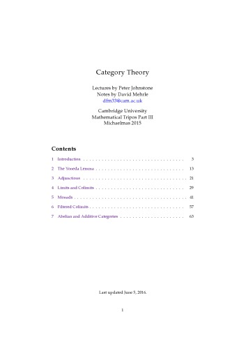 Category Theory