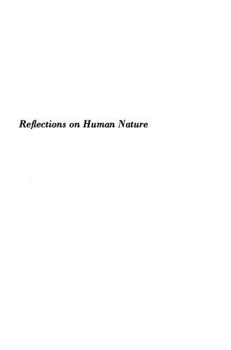 Reflections on human nature