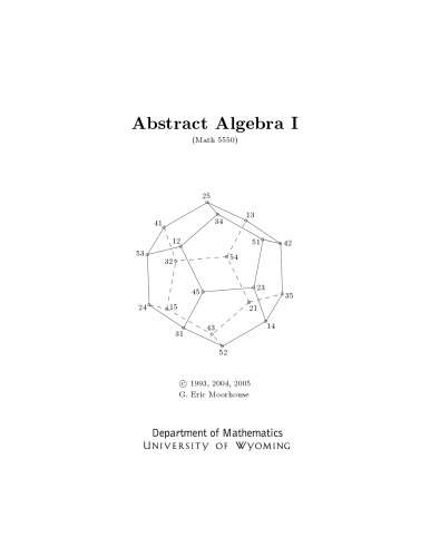 Abstract Algebra I (Math 5550)