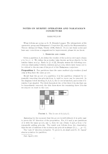 Notes on Murphy operators and Nakayama’s conjecture