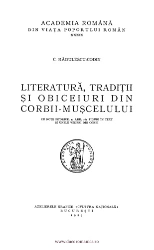 Literatură, tradiții și obiceiuri din Corbii-Mușcelului