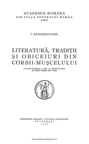 Literatură, tradiții și obiceiuri din Corbii-Mușcelului