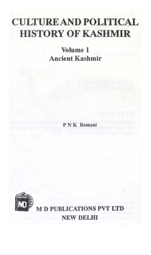 Culture and Political History of Kashmir Volume 1