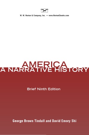 America  A Narrative History (Brief Ninth Edition)