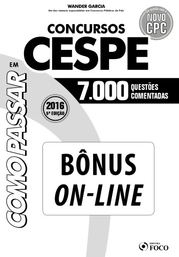 Concursos CESPE - 7000 Questões Comentadas