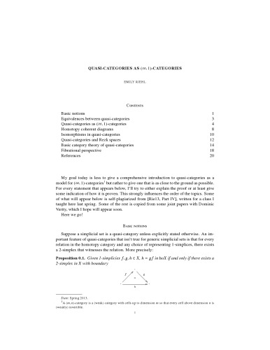 Quasi-categories as (infinity,1)-categories