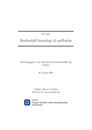 Hochschild homologi til pullbacks