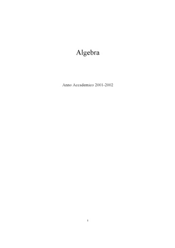 Algebra (2001-2002)